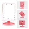 22 LED Lights Rechargeable Cosmetic Mirror 180° Rotation Makeup Mirror Touch Control Dimmable Vanity Mirror