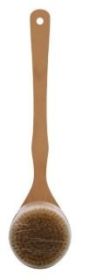 Cleanlogic Body Care Bath Brush, Bristle, Wooden Handle