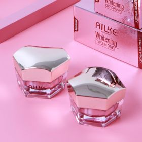 AILKE Whitening Anti-wrinkle Freckle Face Cream With Collagen Hyaluronic Acid Rose Skin Care Women Korean Facial Moisturizer Kit (Color: DAY AND NIGHT CREAM)