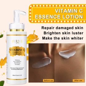 AILKE Vitamin C Skin Care Range, Clean Stains, Moisturizer, Hydration, Dark Spot Removal, Even Skin Tone, For All Skin Type (Color: Body Lotion 300ml)
