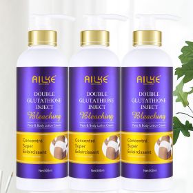 AILKE Glutathione 5-in-1 Women Skin Care Kit, With Body Lotion, Serum, Dark Spot Removal Cream, Body Cream, Brightening Soap (Color: 3 Collagen Lotion)