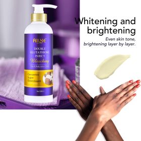 AILKE Double Glutathione & Vitamin C Skin Care Set,Whitening, Brightening,Even Skin Tone, 5 Pack for Women Freckles Remover Kit (Color: Lotion)