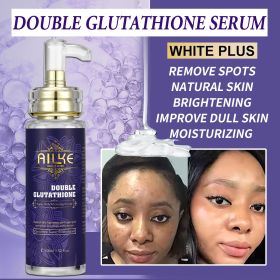 AILKE Double Glutathione & Vitamin C Skin Care Set,Whitening, Brightening,Even Skin Tone, 5 Pack for Women Freckles Remover Kit (Color: Serum)